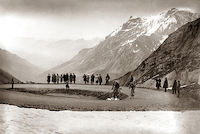 60cm x 40cm Snow in the Galibier, 1924 von Presse e Sports