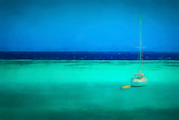 100cm x 66.67cm Grenadines Sailboat von Don Schwartz