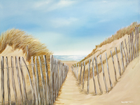 100cm x 75cm Ocean Pathway II von Lynne Timmington