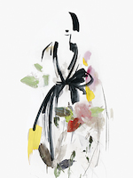 75cm x 100cm Fashion Flowers I von Aimee Wilson