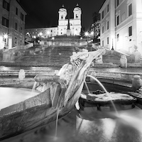 100cm x 100cm Rome Spanish Steps von Dave Butcher