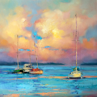 60cm x 60cm After the Sailing Day von Kasia Bruniany