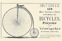 100cm x 66.67cm Bicycles, Tricycles and Velocipedes von Unknown