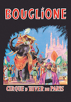 70cm x 100cm Bouglione - Cirque d'Hiver de Paris von Vintage Elephant