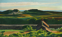 100cm x 60cm Hills, South Truro, 1930 von Edward Hopper