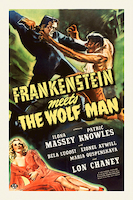 66.67cm x 100cm Frankenstein vs the Wolfman von Hollywood Photo Archive