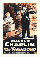 70cm x 100cm Charlie Chaplin - French - The Vagabond, 1916 von Hollywood Photo Archive