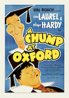 70cm x 100cm Laurel & Hardy - A Chump At Oxford von Hollywood Photo Archive