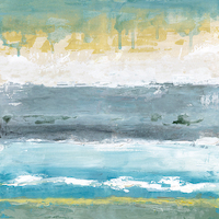 100cm x 100cm Ocean Tides von Janet Tava
