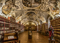 140cm x 100cm Beautiful old Library von Ronin