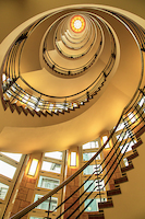 66.67cm x 100cm Yellow Staircase von Ronin