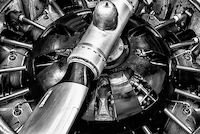 100cm x 66.67cm Propellor Engine close up 2 von Ronin