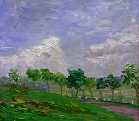 100cm x 87.5cm Landschaft bei Kandern, 1907 von August Macke