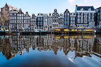 90cm x 60cm Amsterdam Canals von Sandrine Mulas