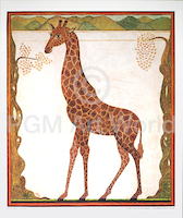 52cm x 62cm Giraffe von Beate Rose