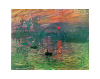 71cm x 56cm Impression, Sonnenaufgang, CM-126 von Claude           Monet