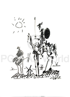 60cm x 50cm Don Quixote von Pablo Picasso