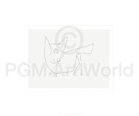 60cm x 50cm Le petit chat von Paul Klee