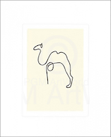 5cm x 6cm Le chameau, PP-305 von Pablo            Picasso