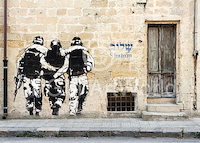 50cm x 70cm Shalom, Street Art Haifa von EDITION STREET