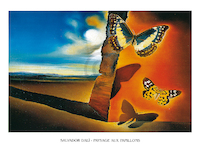 120cm x 90cm Paysage aux papillons, SD-325 von Salvador         Dali