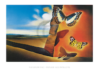 80cm x 60cm Paysage aux Papillons, SD-506 von Salvador         Dali