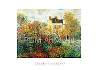 70cm x 50cm The Artist's Garden von Claude Monet