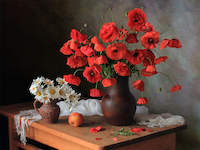 10cm x 7.5cm With summer bouquets von Tatyana Skorokhod