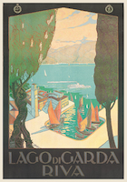7cm x 10cm Lago di Garda, Riva von Antonio Simeoni