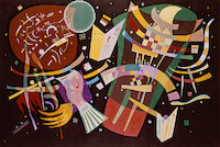 10cm x 6.7cm Komposition 10 von Wassilly Kandinsky