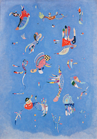 7cm x 10cm Himmelblau von Wassilly Kandinsky