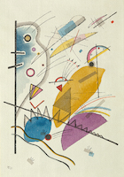 7cm x 10cm Durchgehender Strich von Wassilly Kandinsky