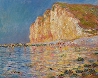 10cm x 8cm Les Petites-Dalles bei Ebbe von Claude Monet