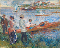 10cm x 8cm Ruderer in Chatou von Pierre Auguste Renoir