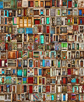 10cm x 12cm Doors of Buenos Aires von Roxana Labagnara