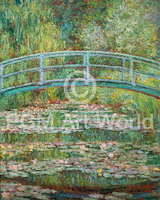 8cm x 10cm Japanische Brücke, 1899 von Claude Monet