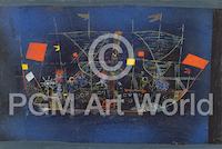10cm x 6.7cm Das Abenteuerschiff von Paul Klee