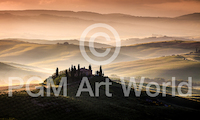 10cm x 6cm A Tuscan Country Landscape von Sus Bogaerts