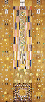 4.5cm x 10cm Stocklet Fries Teil 8 (Der Ritter) von Gustav Klimt