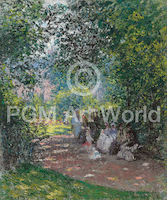 8.3cm x 10cm Im Park Monceau von Claude Monet