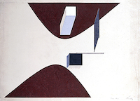 10cm x 7cm Proun N 90 von El Lissitzky