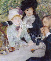 10cm x 12cm Nach dem Mittagessen von Pierre Auguste Renoir