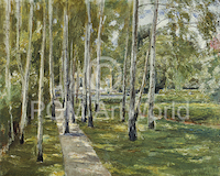 10cm x 8cm Der Garten des Küntlers von Max Liebermann