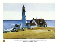 80cm x 60cm Lighthouse and Buildings von HOPPER