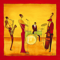 30cm x 30cm Jazz Band von Ona