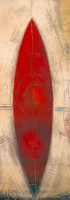 33cm x 95cm Triptyque rouge II von Carole Bécam