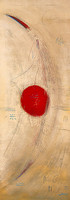 33cm x 95cm Triptyque rouge III von Carole Bécam