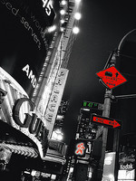 30cm x 40cm Times Square Night von Anne Valverde