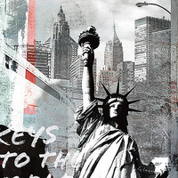 70cm x 70cm Statue of Liberty von Gery Luger