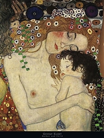 61cm x 81cm Mother and Child von Klimt, Gustav